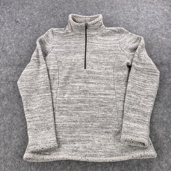 Kuhl Fleece Pullover Womens Small Gray Quarter Zip Heather Sherpa Lined Outdoor - Picture 1 of 10